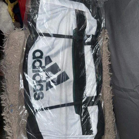 Adidas Black and White Duffel Bag - Picture 1 of 1